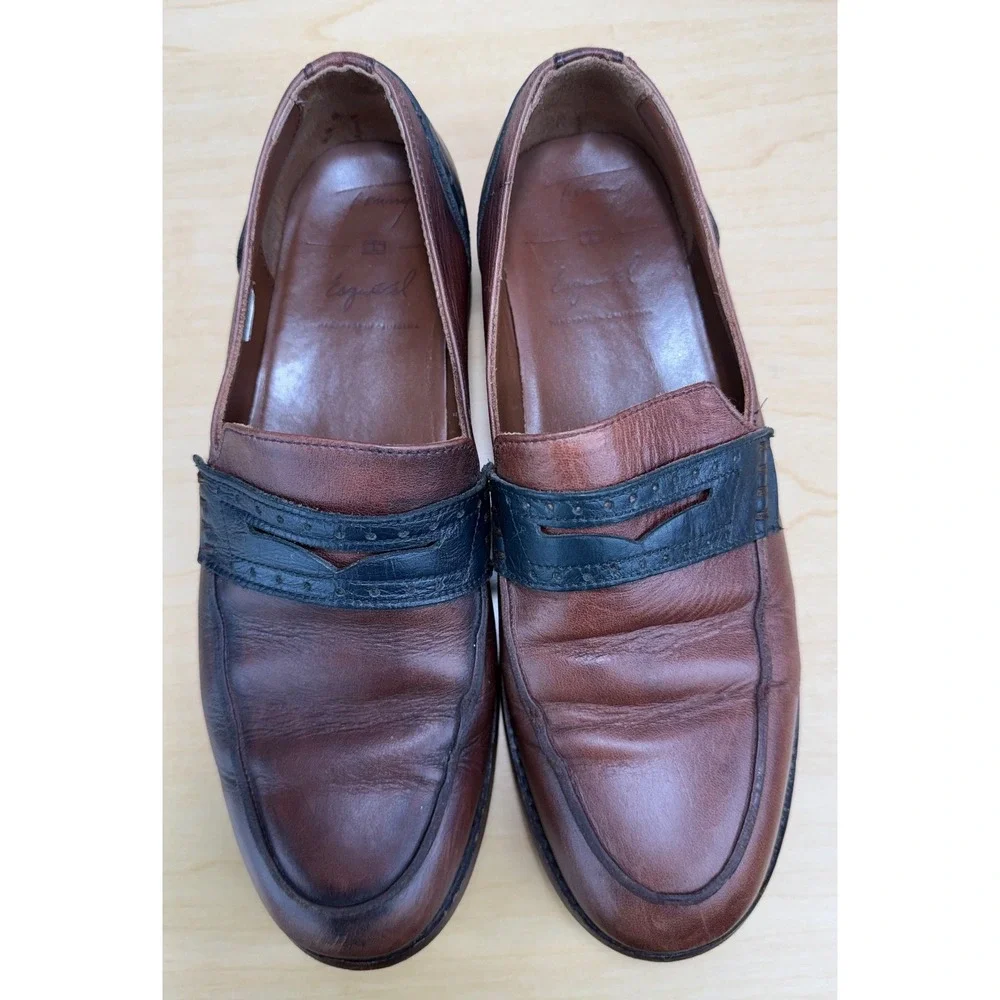 Esquivel Leather Penny Loafer Dress Shoes Men's 41 US 7.5-8 Hand Made California